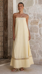 Sandra Maxi Dress - Yellow