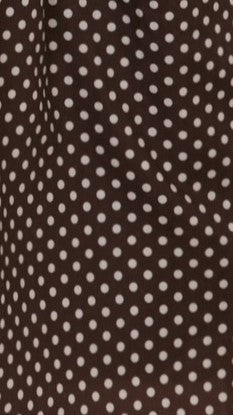 Rachel Tie Back Maxi Dress - Chocolate/White Spot