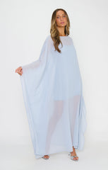 Olsen Maxi Dress ~ Steel Blue Chiffon