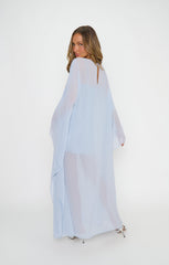 Olsen Maxi Dress ~ Steel Blue Chiffon