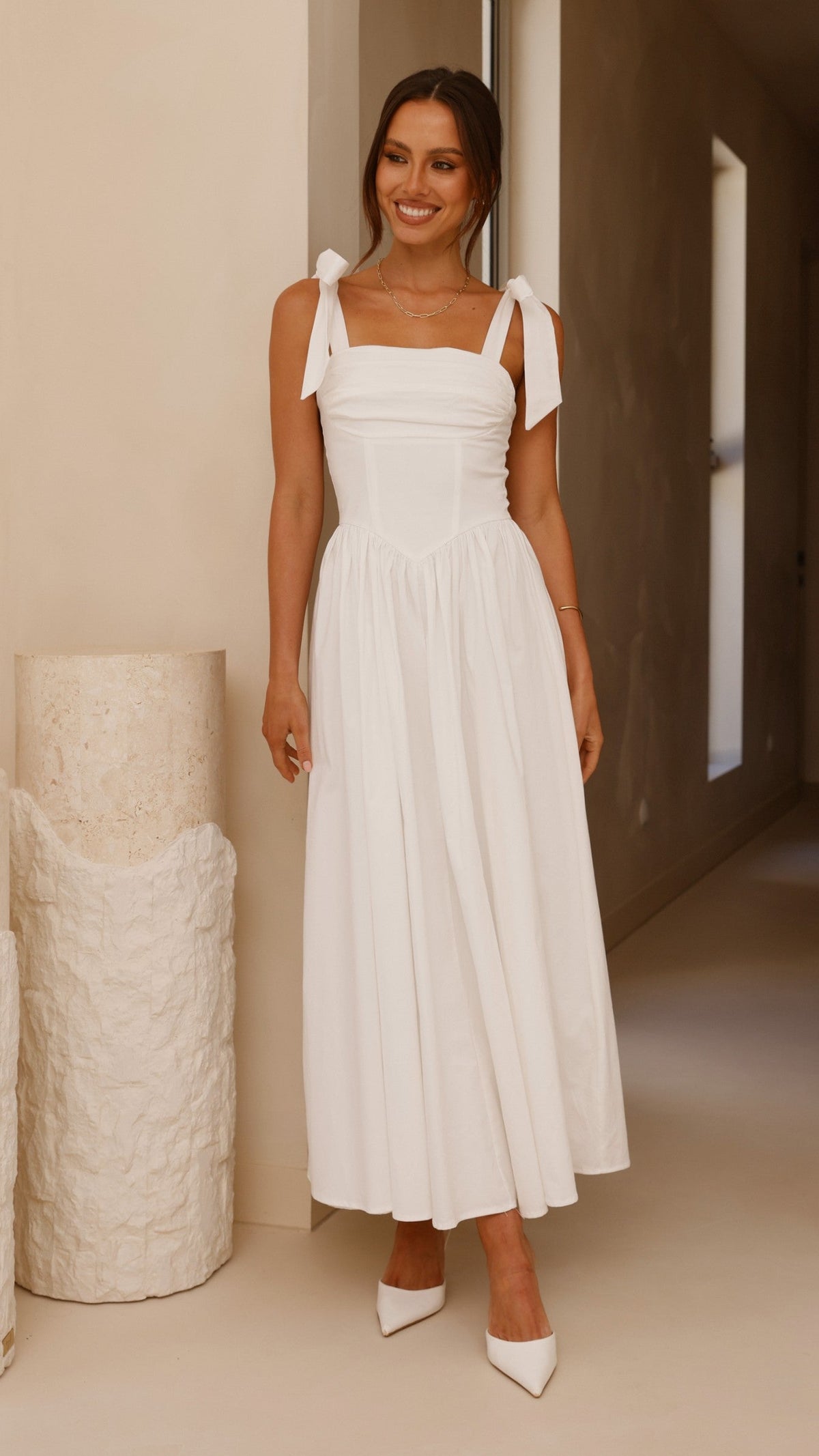 Haisley Maxi Dress - White