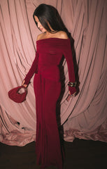 Vanessa Maxi Dress ~ Cabernet Red