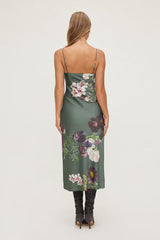 Aimee V Neck Maxi Dress-Dark Flowers