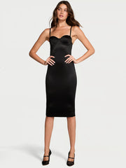 SoSleek™ Balconette Midi Slip Dress