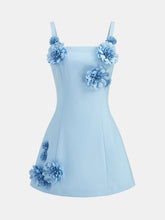 3D Floral A-Line Cami Mini Dress