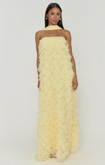 Enchanted Dress ~ Pale Yellow Ruffle Tulle