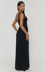 Danielle Maxi Dress ~ Black Stretch