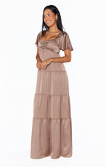 Nicole Maxi Dress ~ Dune Luxe Satin
