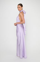 Lisa Maxi Dress ~ Lavender Luxe Satin