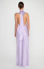 Lisa Maxi Dress ~ Lavender Luxe Satin