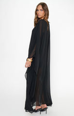 Olsen Maxi Dress ~ Black Chiffon
