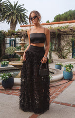 Meet Me at Midnight Skirt ~ Black Ruffle Tulle