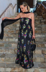 Riley Maxi Dress ~ Ethereal Sequins Black