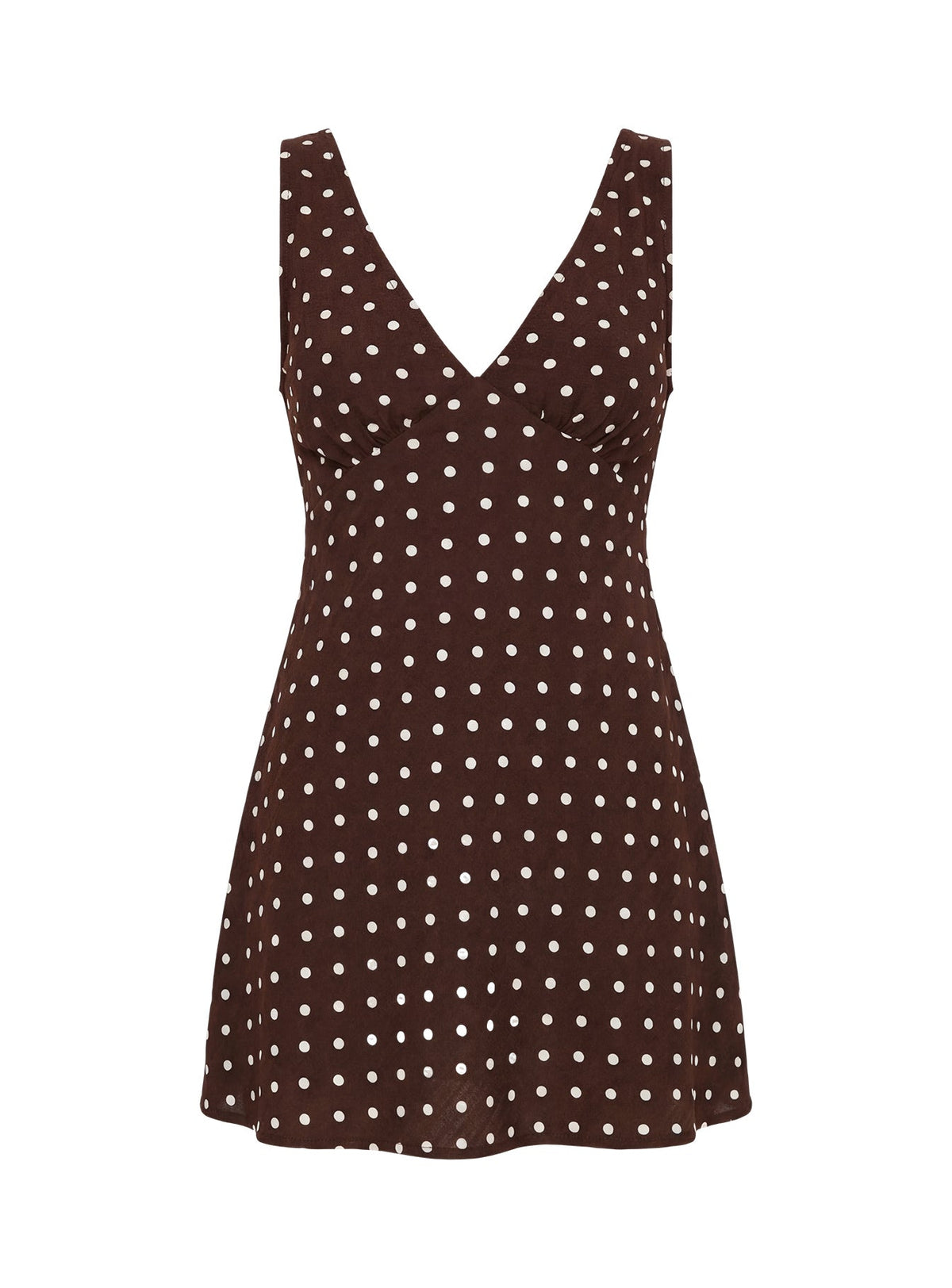 Nellie Mini Dress Brown Polka Dot