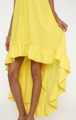 Rayna Dress ~ Bright Yellow Crisp
