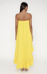 Rayna Dress ~ Bright Yellow Crisp