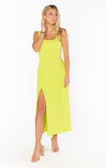 Eden Midi Dress ~ Citrine Stretch
