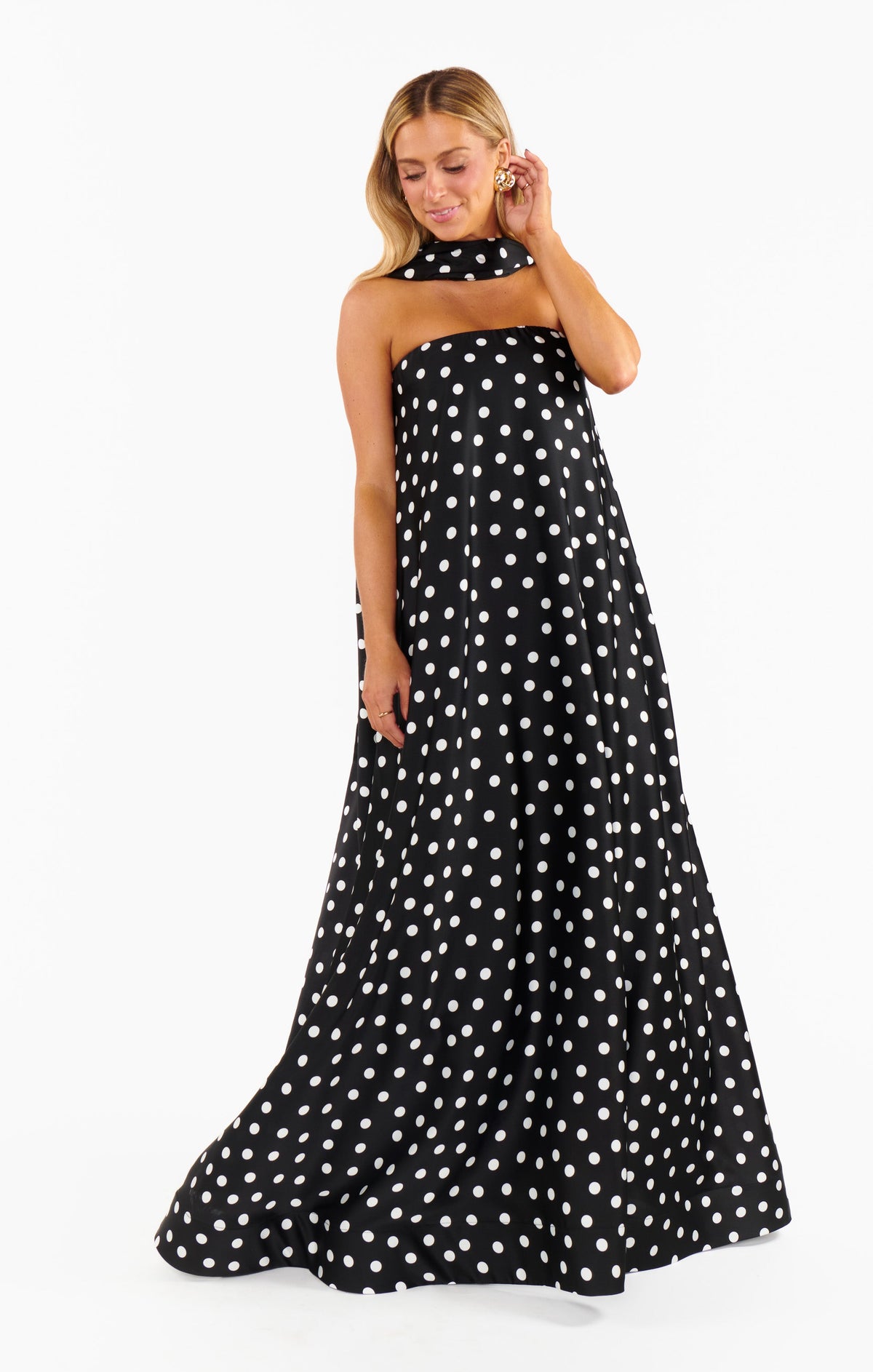 Tinsley Tube Dress ~ Polka Dot