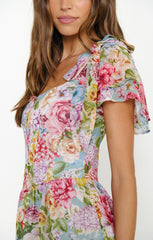 Mandy Mini Dress ~ English Garden