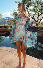 Olsen Mini Dress ~ Siren Spell Silk Chiffon