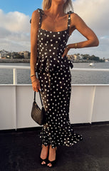 Pauline Peplum Dress ~ Polka Dot