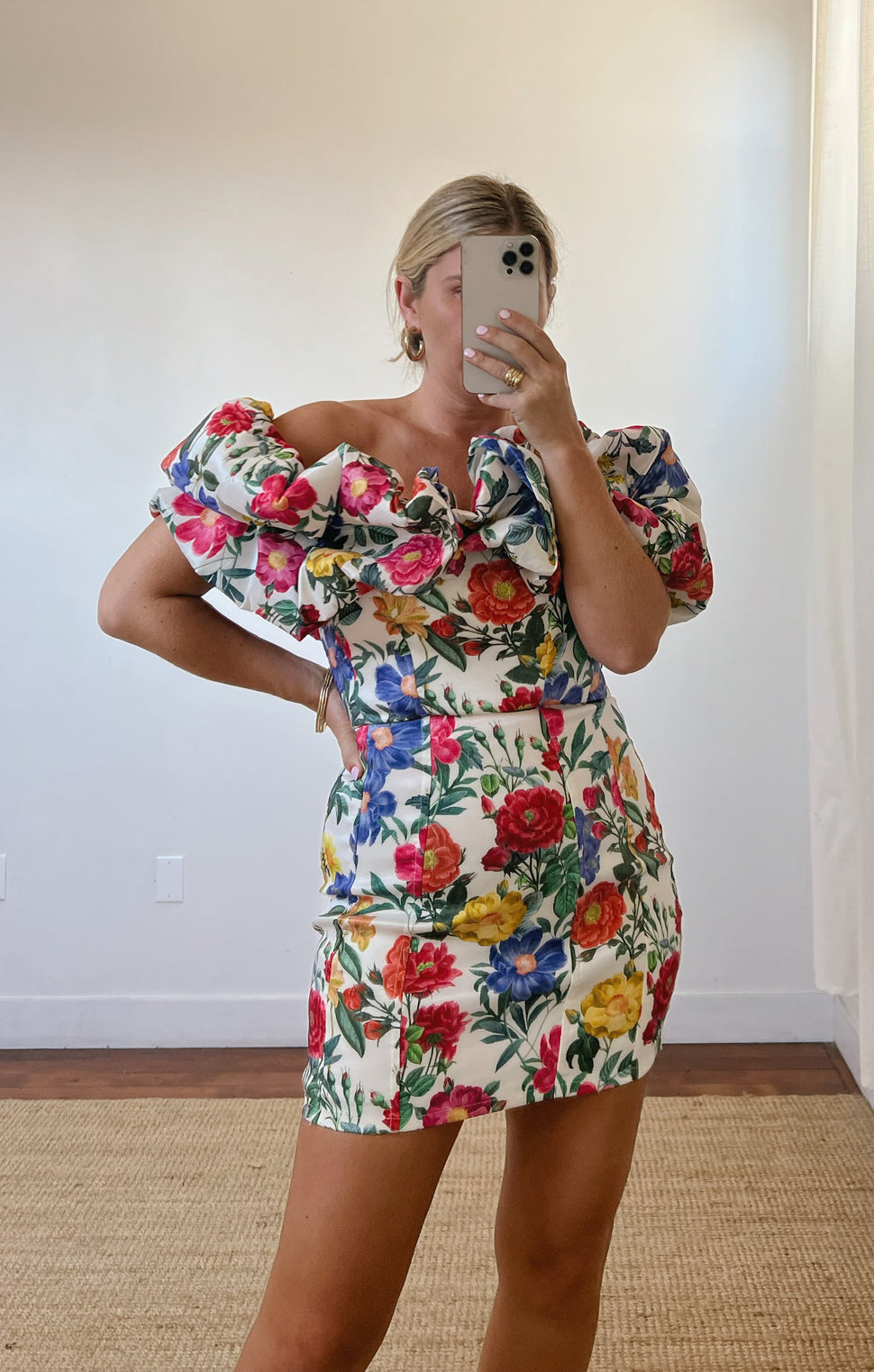 Major Drama Dress ~ Charm Peony White Taffeta