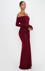 Vanessa Maxi Dress ~ Cabernet Red