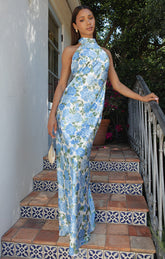 Lisa Maxi Dress ~ Cottage Floral Blue