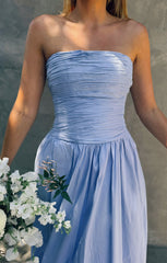 Morgan Maxi Dress ~ Borrowed Blue Taffeta
