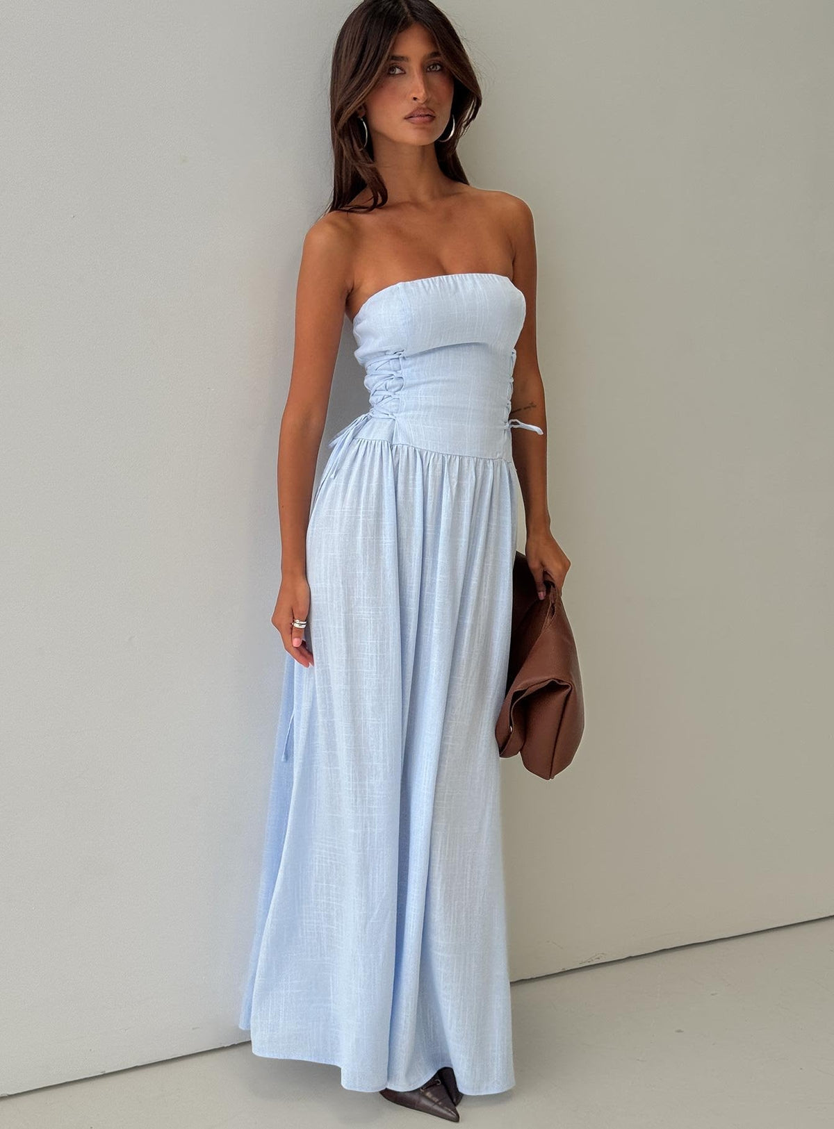 So Far So Good Maxi Dress Baby Blue