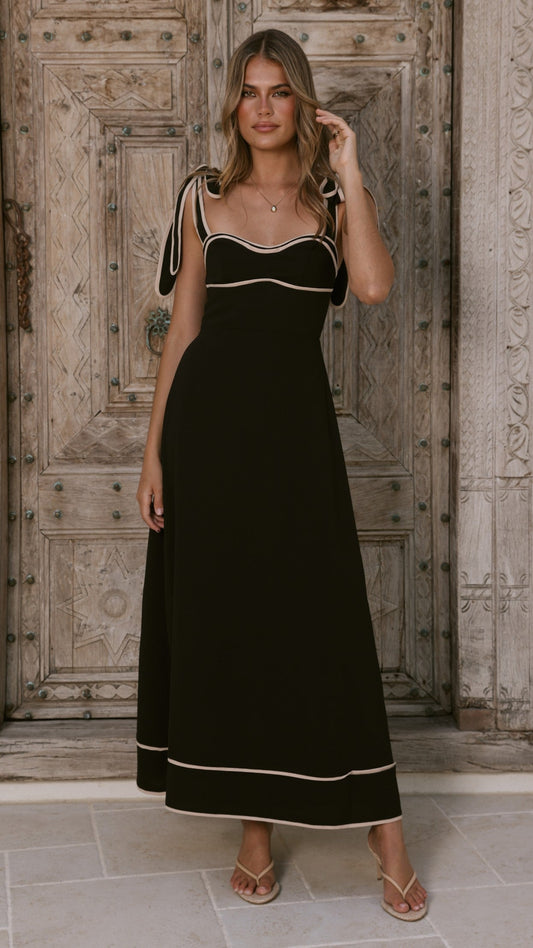Beverly Maxi Dress - Black