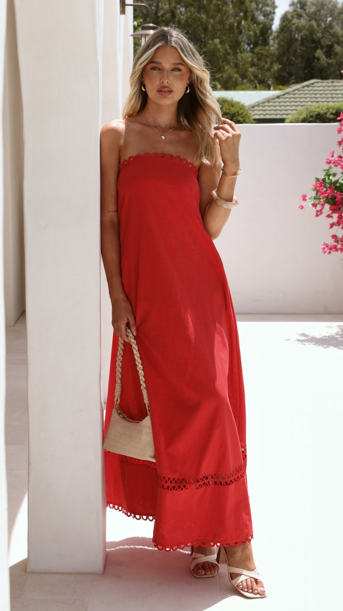 Sandra Maxi Dress - Red