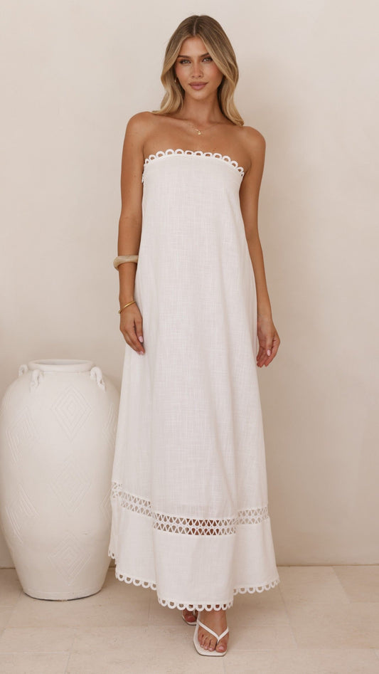 Sandra Maxi Dress - White