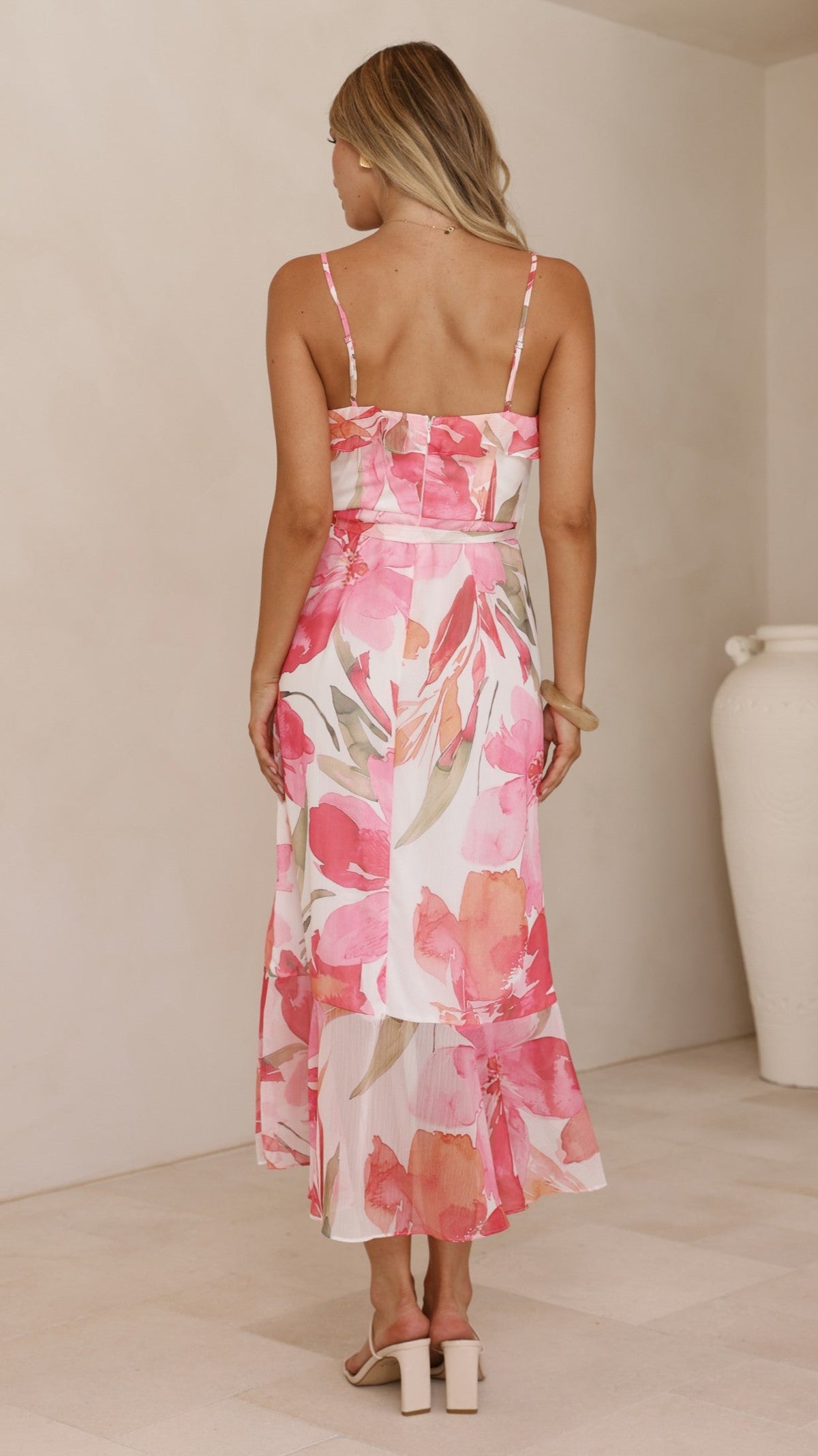 Skyla Maxi Dress - Pink Floral