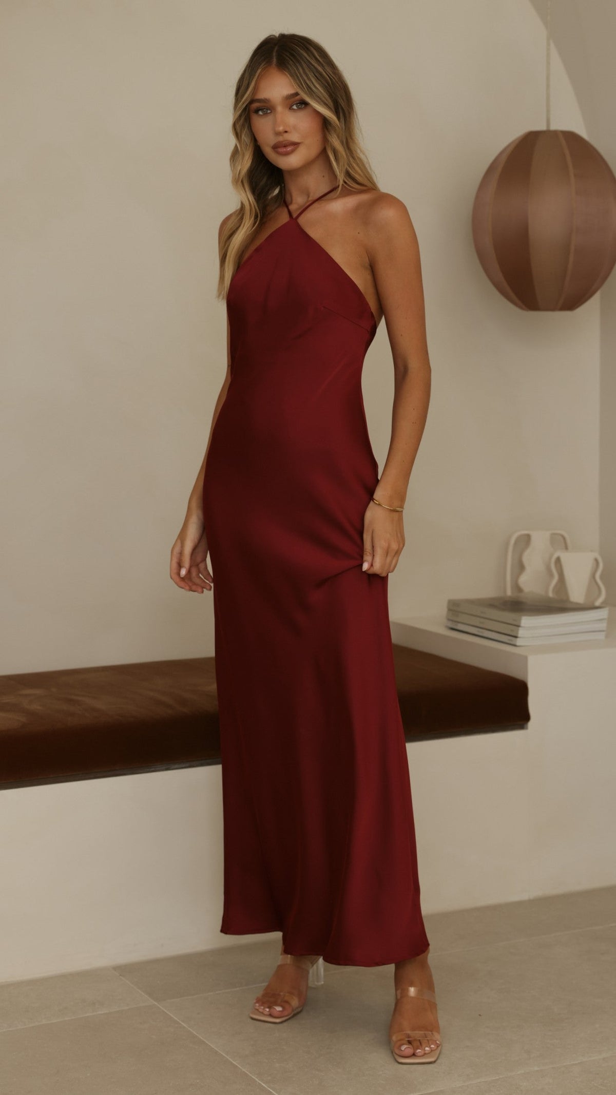 Chiara Maxi Dress - Wine