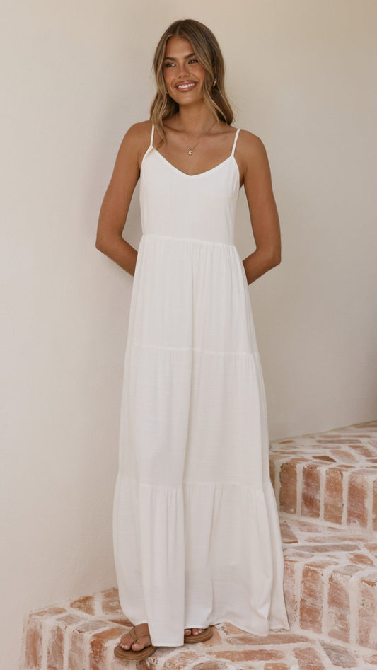 Shelley Maxi Dress - White