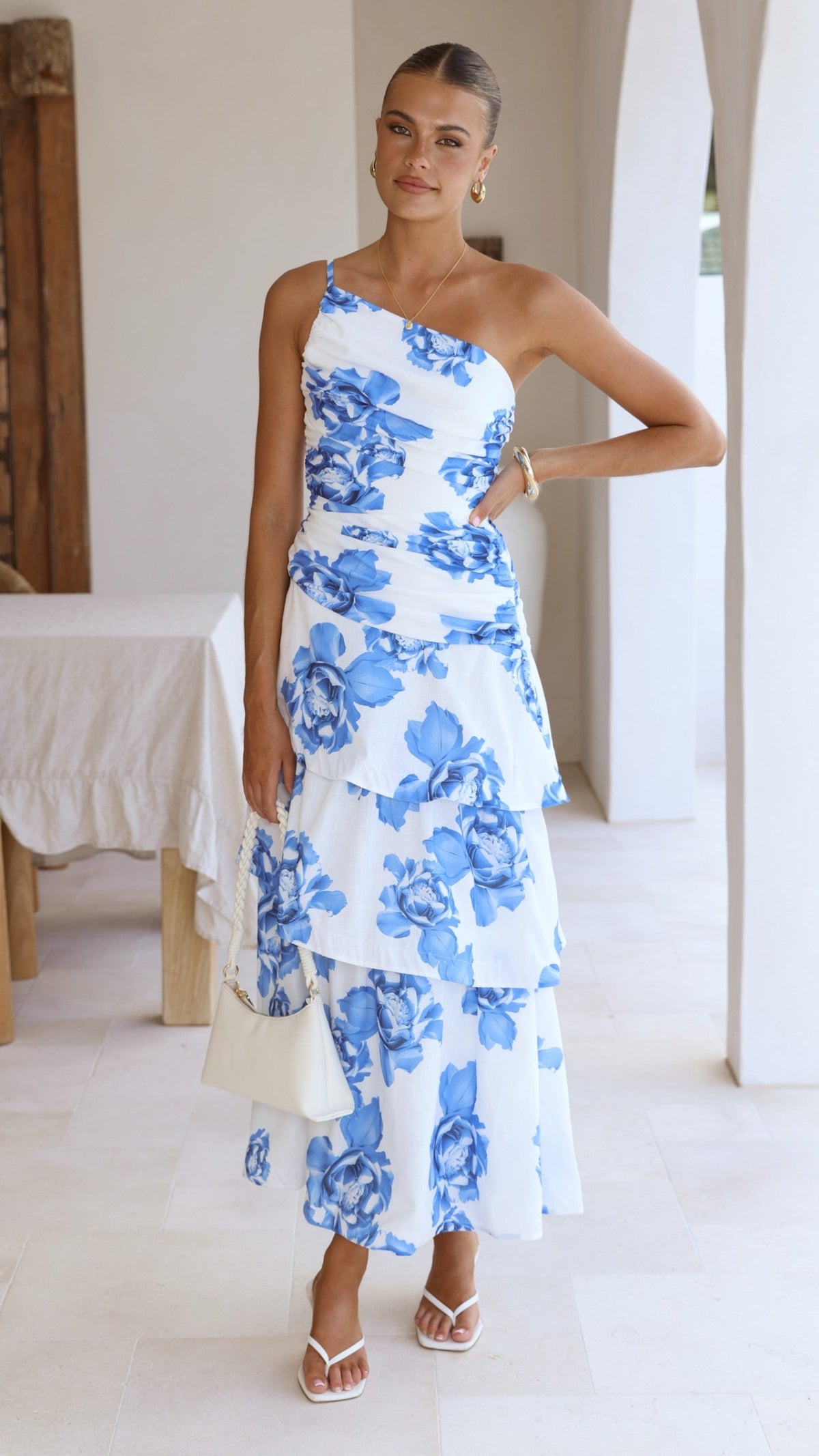 Nalani Maxi Dress - Blue Floral