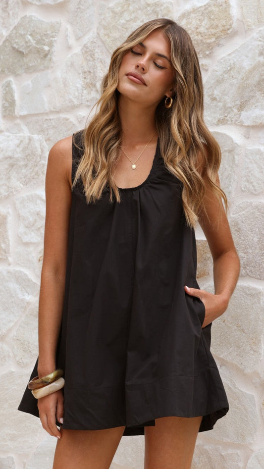 Vika Mini Dress - Black