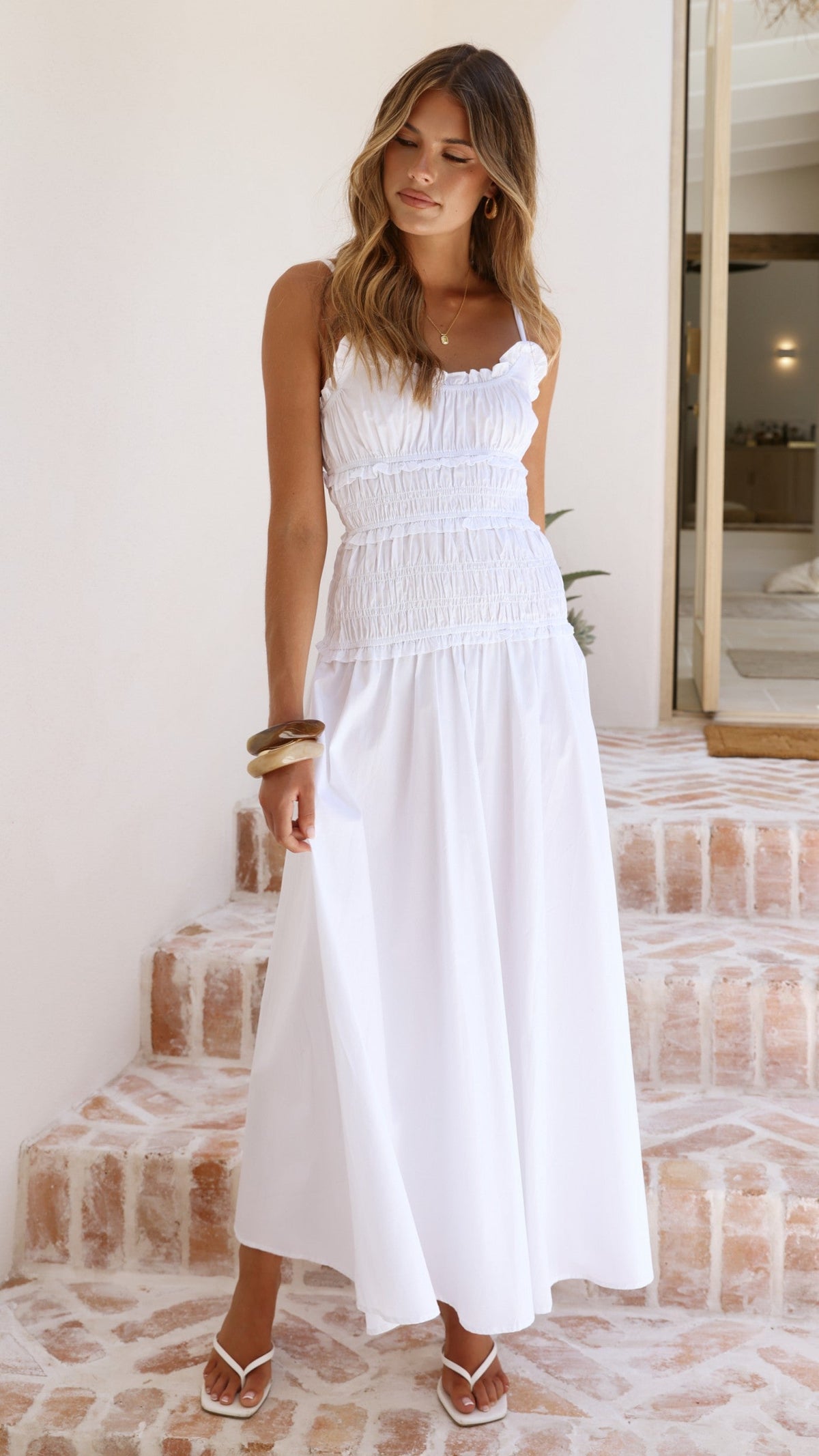 Vida Maxi Dress - White