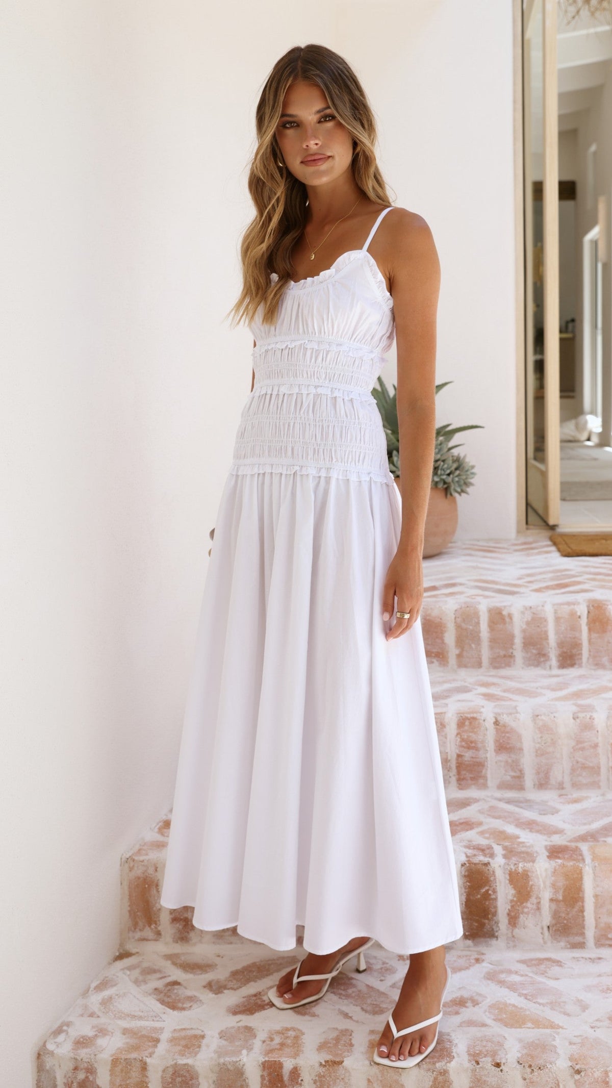 Vida Maxi Dress - White
