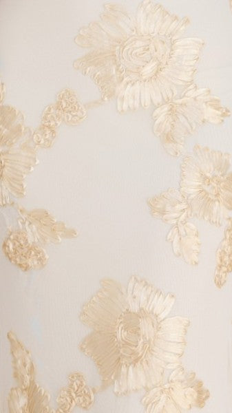 Nikova Maxi Dress - Yellow Embroidery