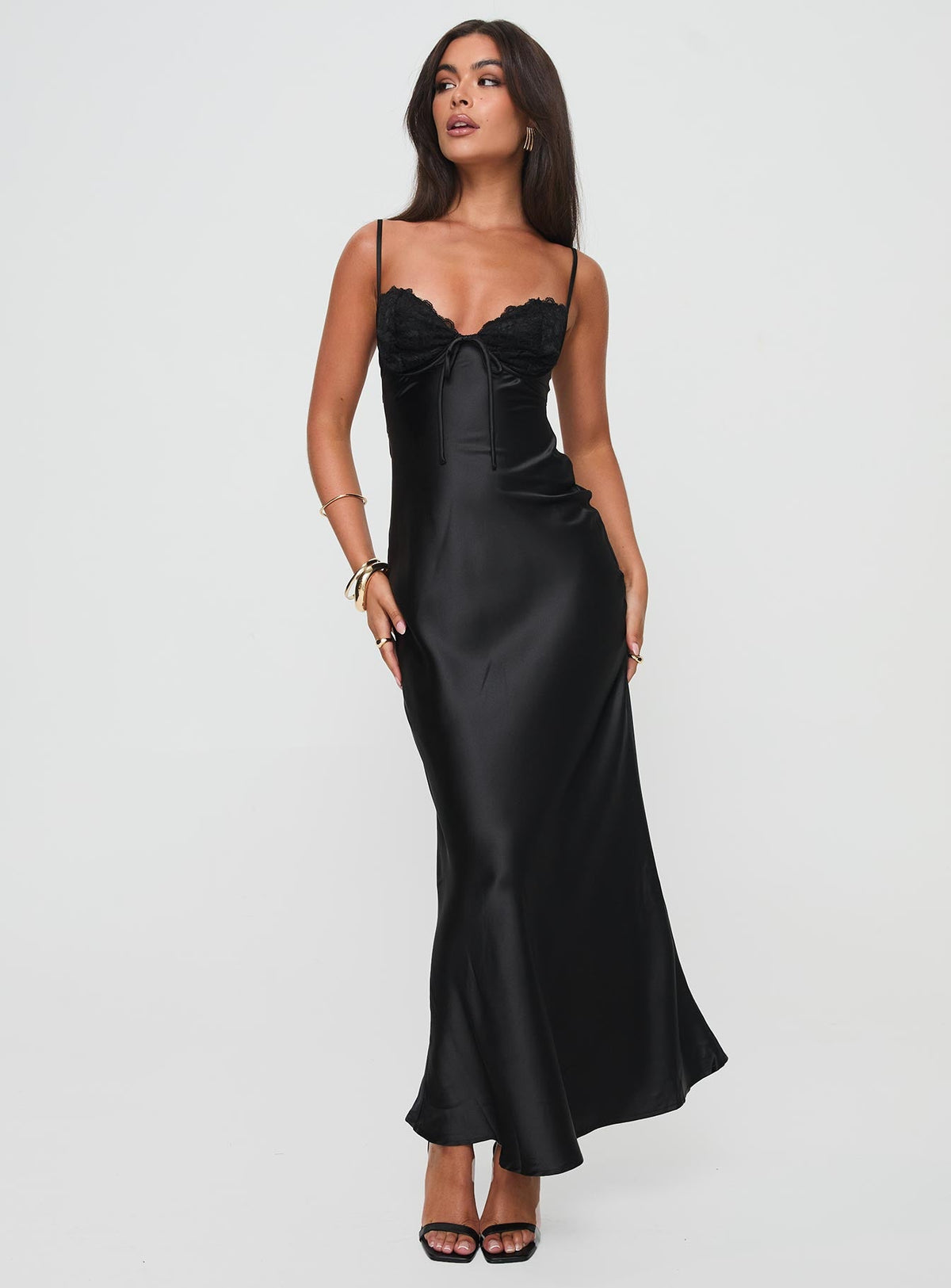 Fadyen Bias Cut Maxi Dress Black