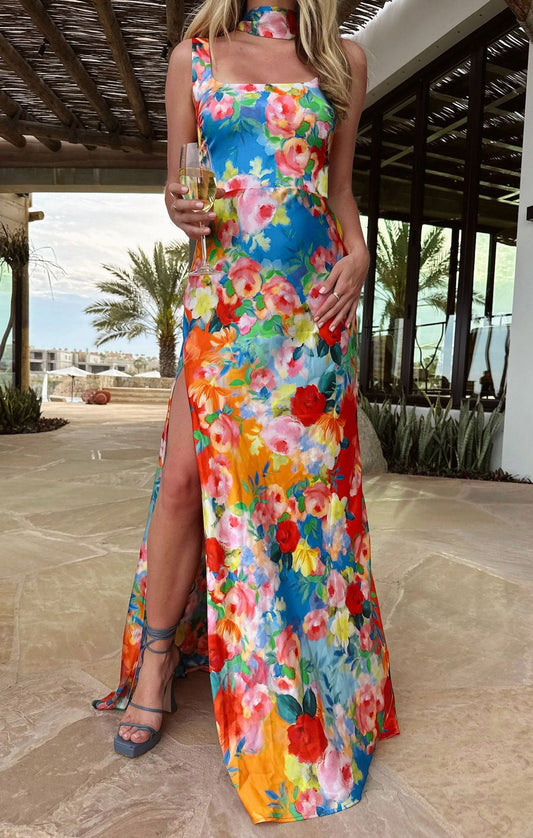Lana Maxi Dress ~ Sunset Garden Gala