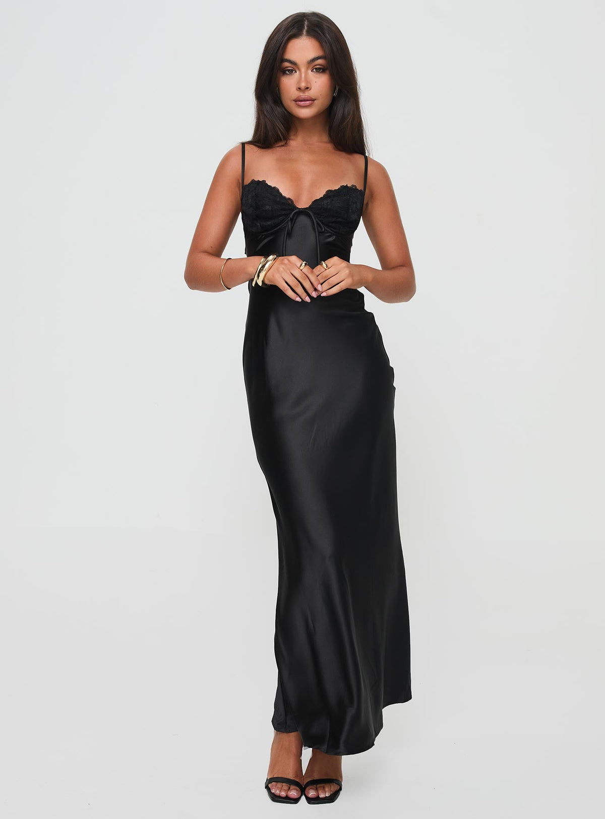 Fadyen Bias Cut Maxi Dress Black