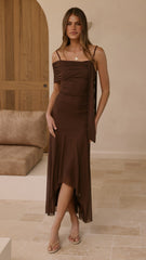 Lucy Maxi Dress - Brown