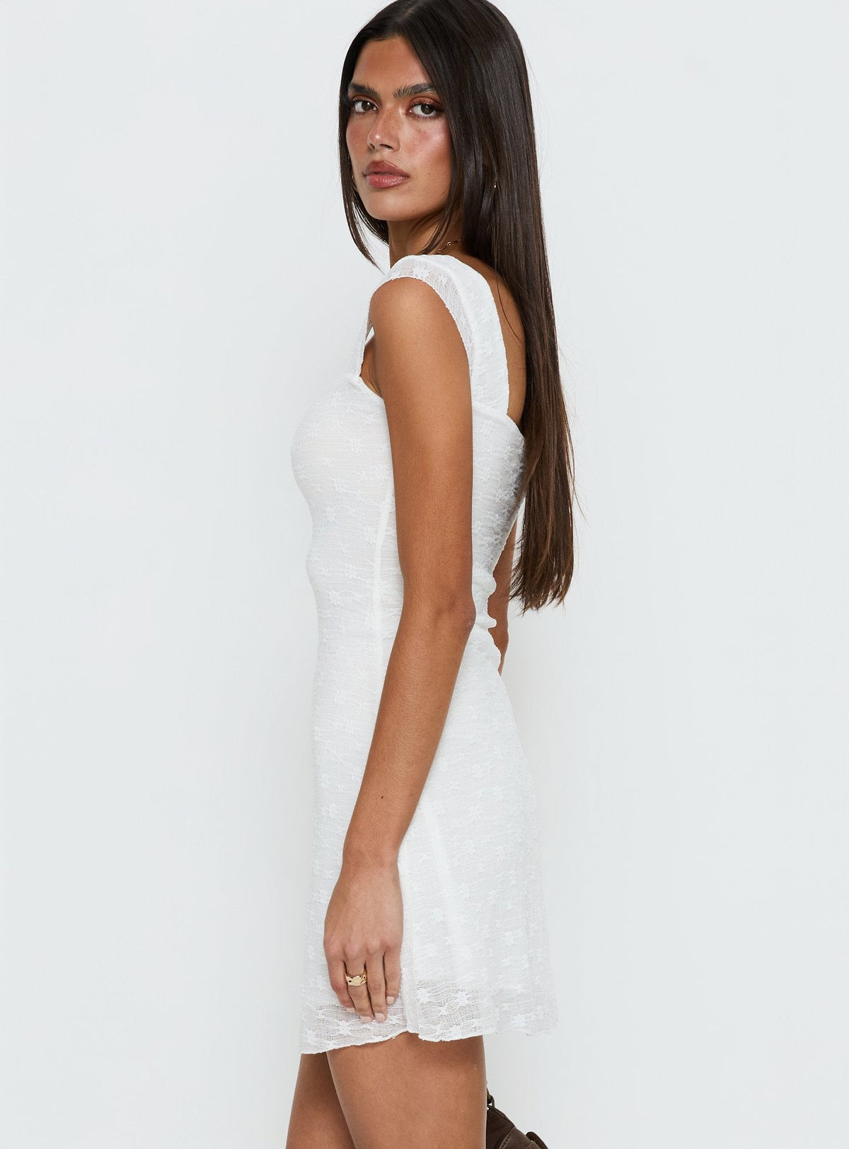 Lanchester Mini Dress White