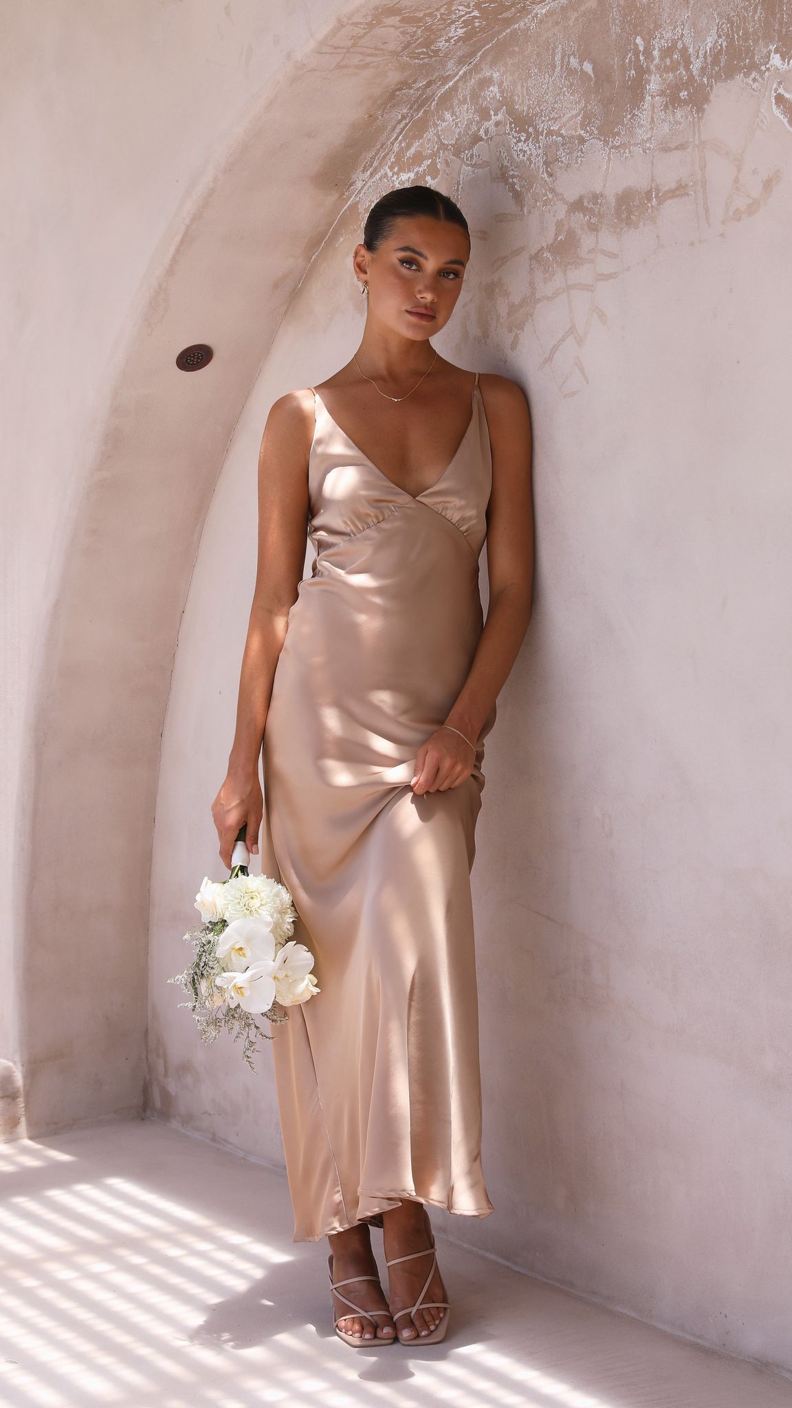 Ziah Maxi Dress - Latte