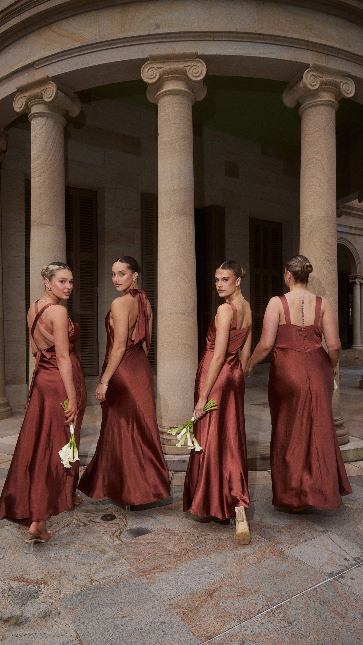 Sian Maxi Dress - Rust