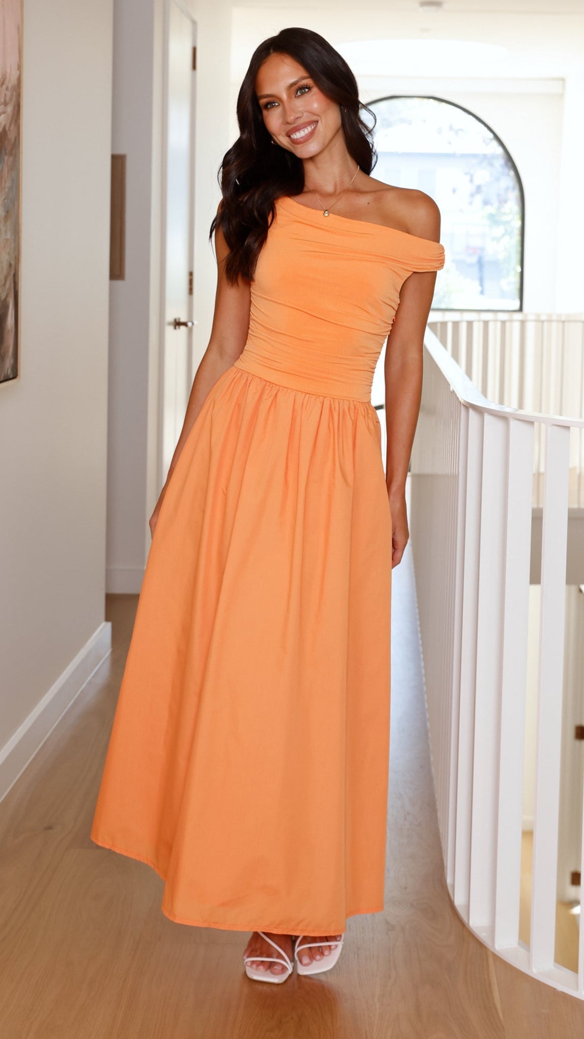 Immy Midi Dress - Melon