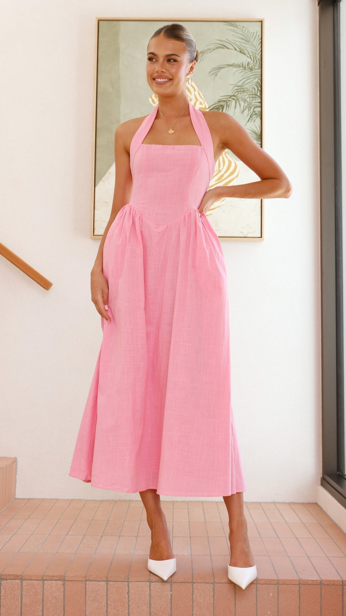 Caden Maxi Dress - Pink
